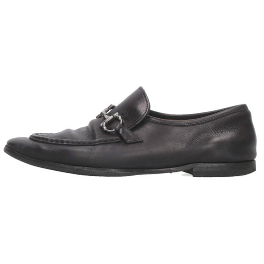 Salvatore Ferragamo Black Leather Bit Loafers Size 8