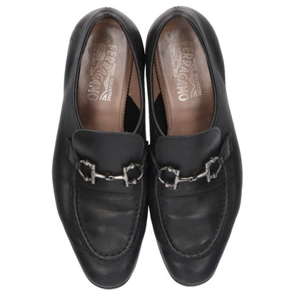 Salvatore Ferragamo Black Leather Bit Loafers Size 8