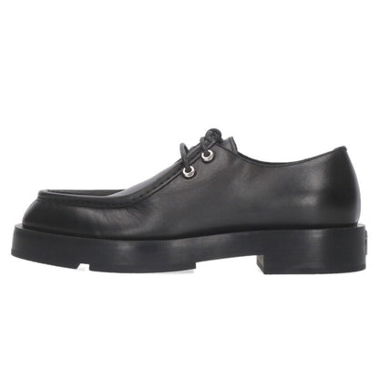 GIVENCHY Squared Derbies Black Leather Moccasin Size 6.5