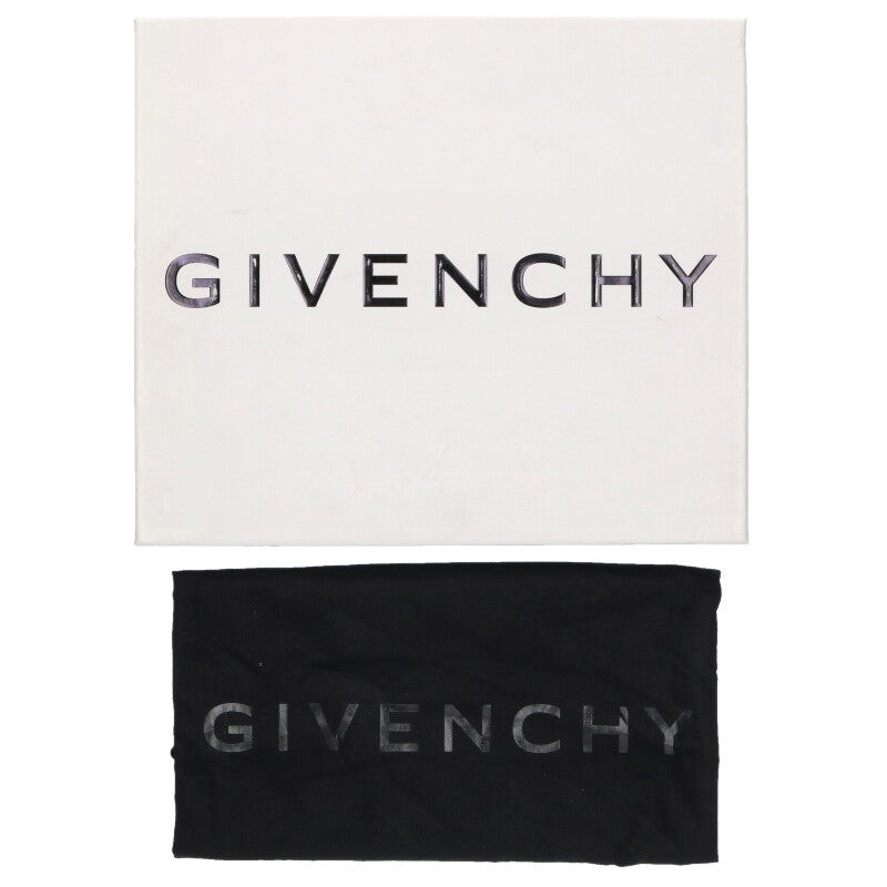 GIVENCHY Squared Derbies Black Leather Moccasin Size 6.5
