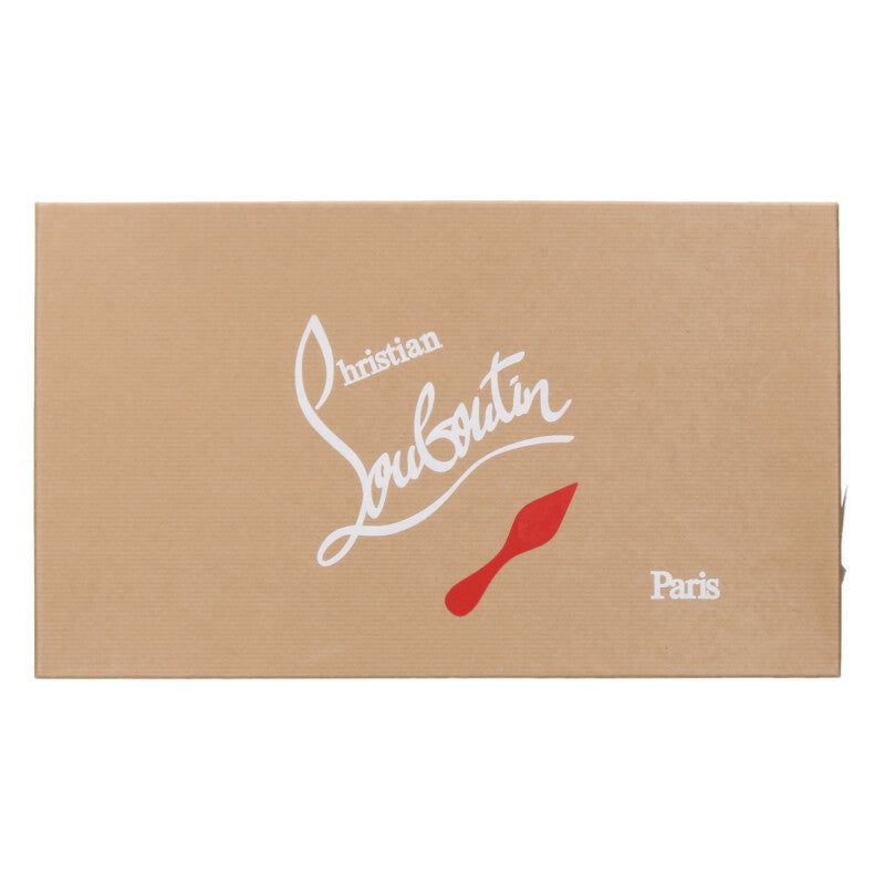 Christian Louboutin Espadrille Suede Leather Black Size 6.5