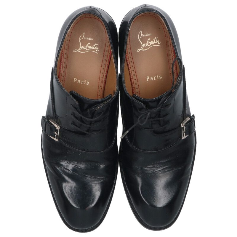 Christian Louboutin ZEWAR Belted Lace-Up Leather Size 7.5