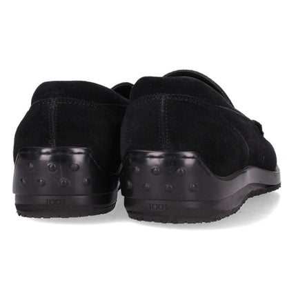 TODS Black Suede Leather Loafers Size 7.5