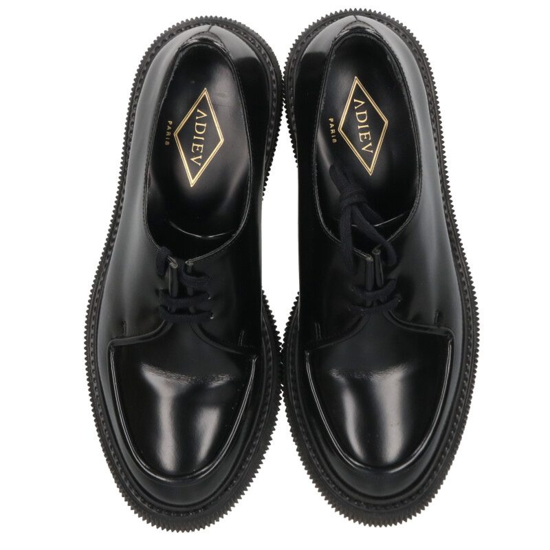 ADIEU TYPE 124 Rubber Sole Shoes Black Size 6