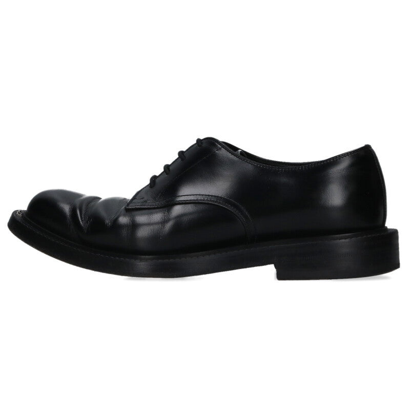 GUCCI 794178 Lace-Up Leather Shoes Black Size 7