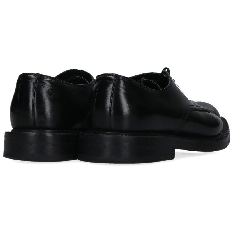 GUCCI 794178 Lace-Up Leather Shoes Black Size 7