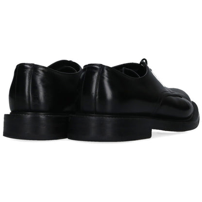 GUCCI 794178 Lace-Up Leather Shoes Black Size 7