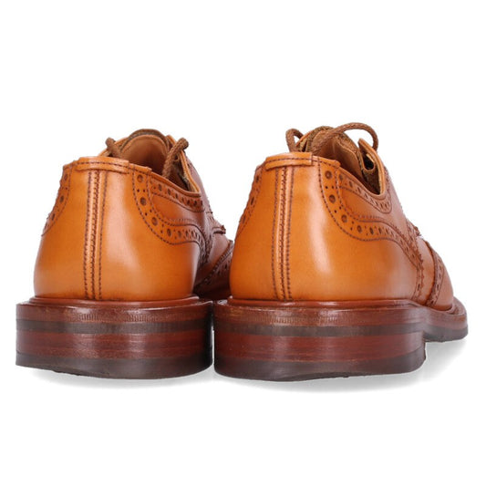 Trickers M5633 Wingtip Leather Shoes Brown Size 7.5