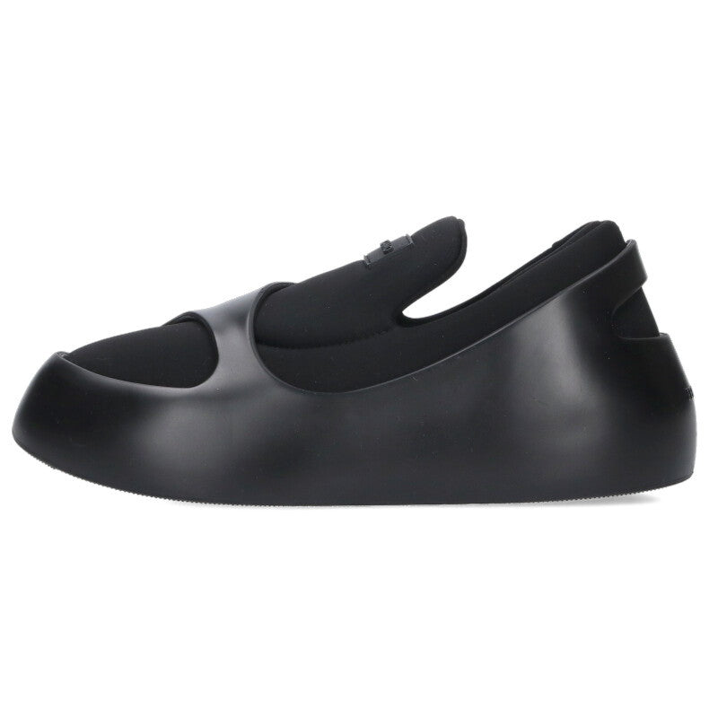 Salvatore Ferragamo Black Hybrid Slip-On Shoes Size 8