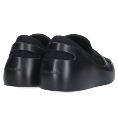 Salvatore Ferragamo Black Hybrid Slip-On Shoes Size 8