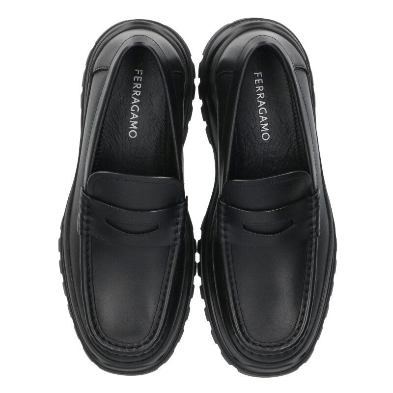 Salvatore Ferragamo Black Penny Loafer Shoes Size 8