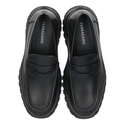Salvatore Ferragamo Black Penny Loafer Shoes Size 8