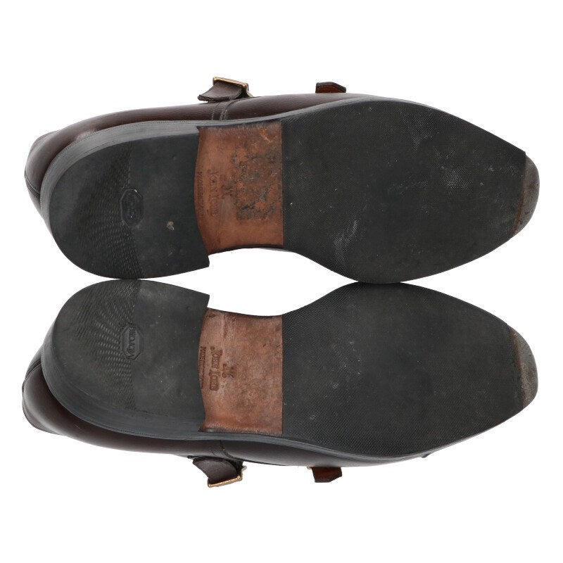 JOHNLOBB William Brown Double Monk Strap Shoes Size 7.5EE