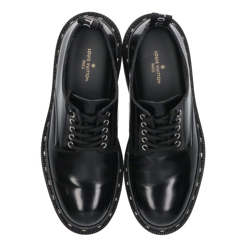 Louis Vuitton Stud Shoes Black x Silver Size 7