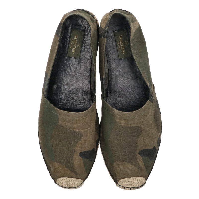 Valentino Garavani Camo Espadrille Slip-On Size 7.5
