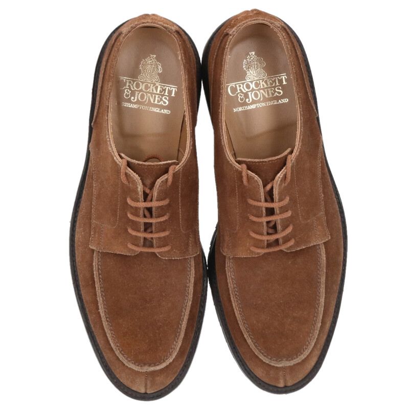 Crockett & Jones Aston Brown Suede Shoes Size 7.5