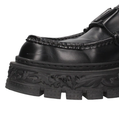 Louis Vuitton LV Logo Leather Loafer Black Size 9