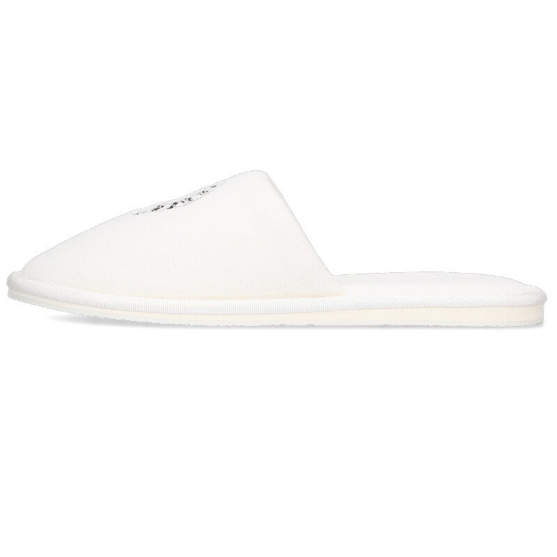 Chrome Hearts HOTEL SLIPPER Embroidered Horseshoe White Size M