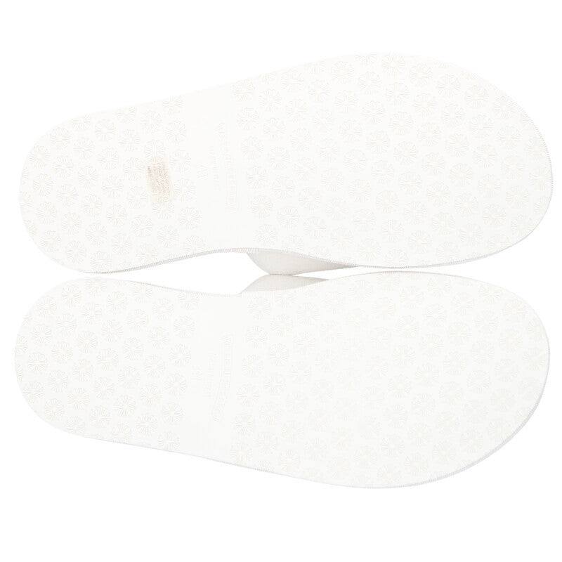 Chrome Hearts HOTEL SLIPPER Embroidered Horseshoe White Size M