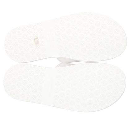 Chrome Hearts HOTEL SLIPPER Embroidered Horseshoe White Size M