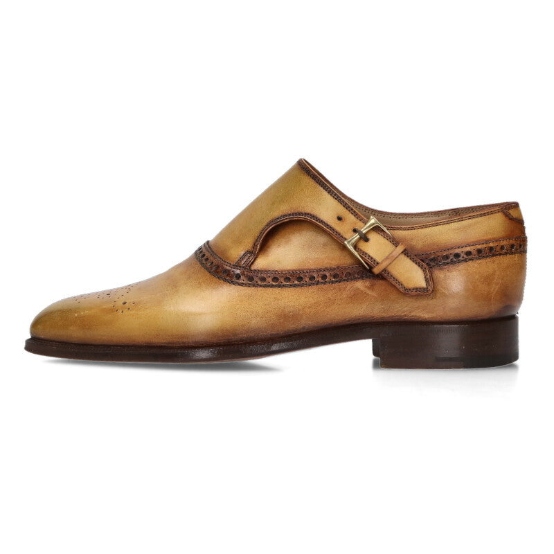 Berluti Monk Strap Leather Shoes Brown Size 7