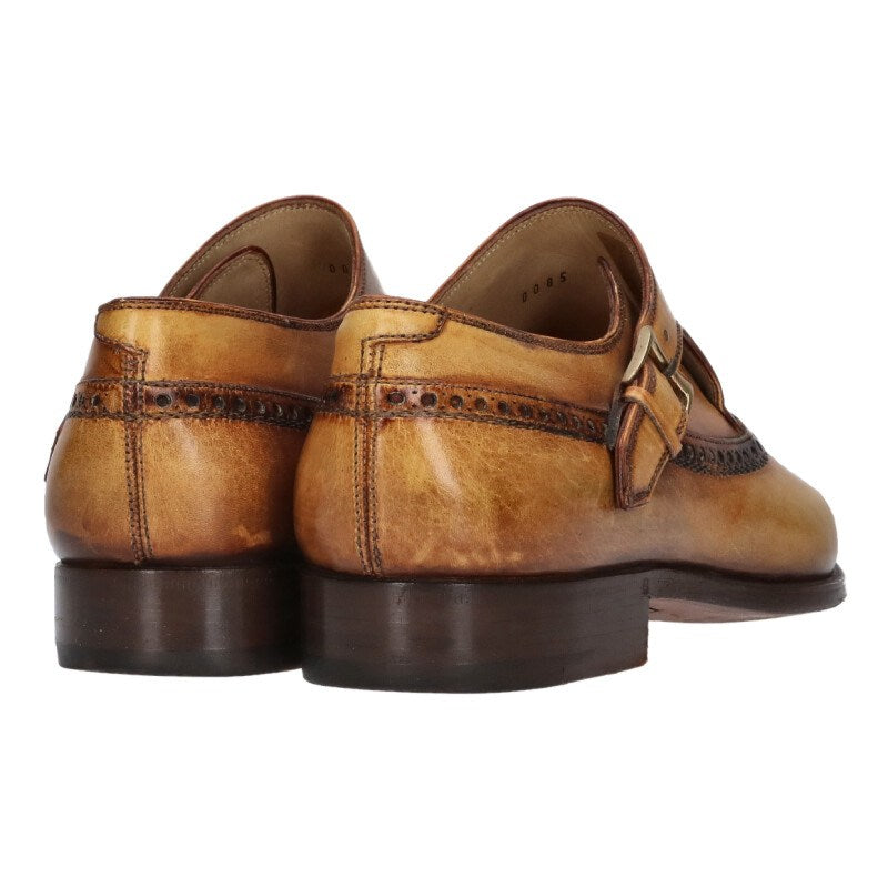 Berluti Monk Strap Leather Shoes Brown Size 7
