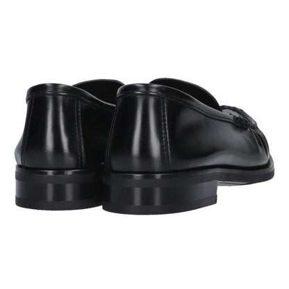 PRADA Brushed Leather Loafers Black Size 9.5