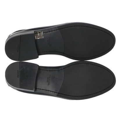 PRADA Brushed Leather Loafers Black Size 9.5