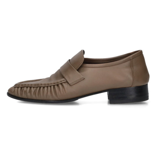 THEROW Soft Loafer Calfskin Brown Size 6.5