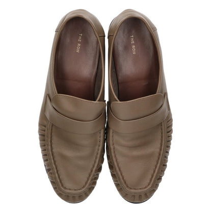 THEROW Soft Loafer Calfskin Brown Size 6.5