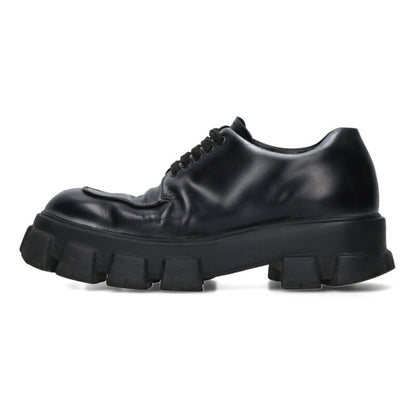 PRADA Brushed Derby Monolith Shoes Black Size 9
