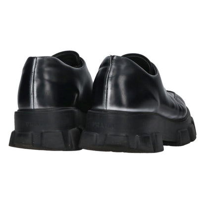PRADA Brushed Derby Monolith Shoes Black Size 9
