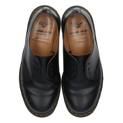 Comme des Garcons Leather Homme Deux Shoes Black Size UK8