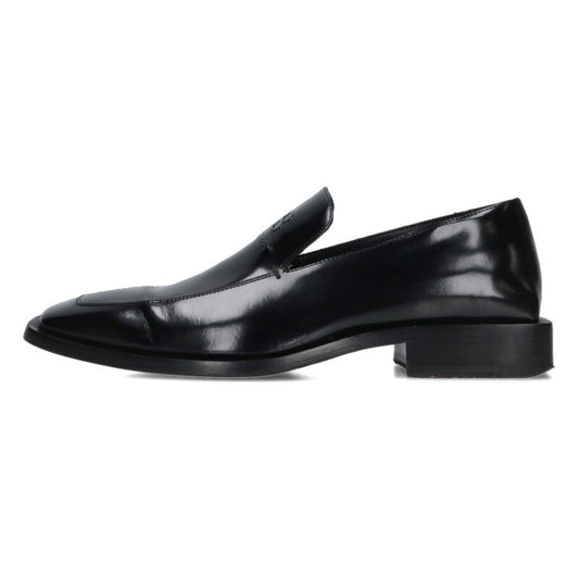 BALENCIAGA BB Logo Embossed Square Toe Loafer Black Size 8.5