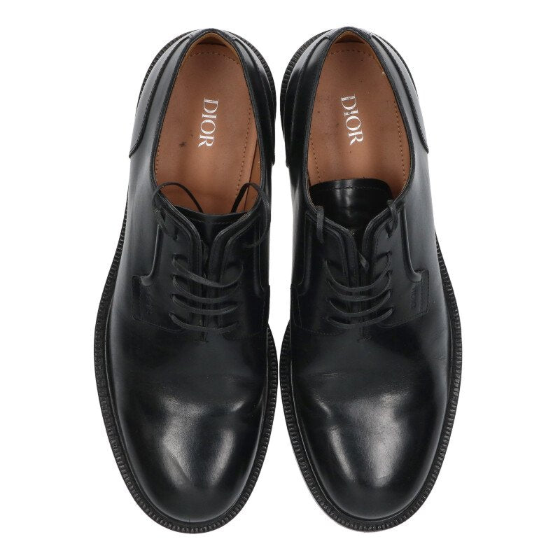 DIOR Plain Toe Leather Shoes Black Size 8.5