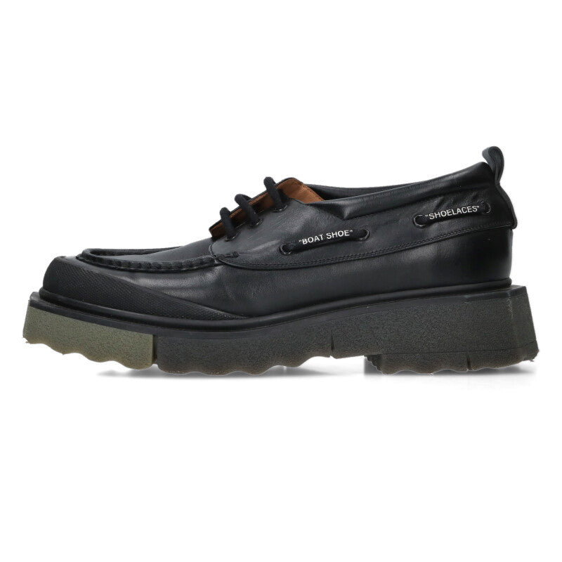 OFF-WHITE San Diego Rubber Sole Leather Loafers Size 10.5