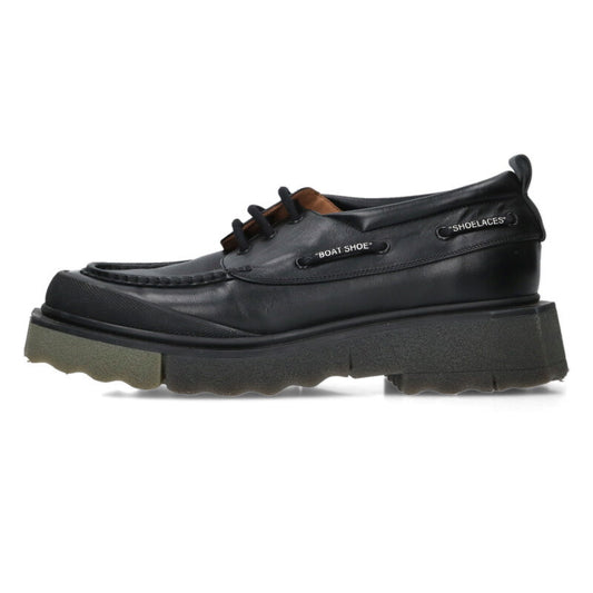 OFF-WHITE San Diego Rubber Sole Leather Loafers Size 10.5