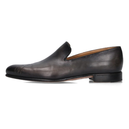 Berluti Calligraphy Leather Shoes Gray Size 7.5
