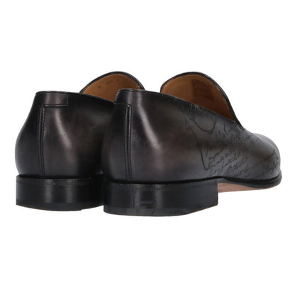Berluti Calligraphy Leather Shoes Gray Size 7.5