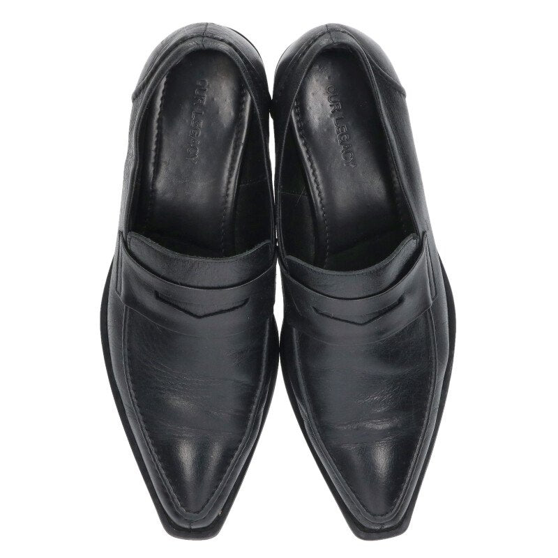 OUR LEGACY CYPHER LOAFER Black Leather Size 9.5
