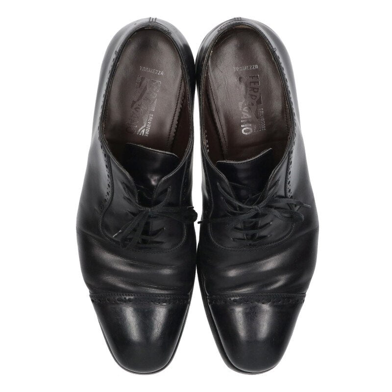 Salvatore Ferragamo Lace-up Leather Shoes Black Size 8