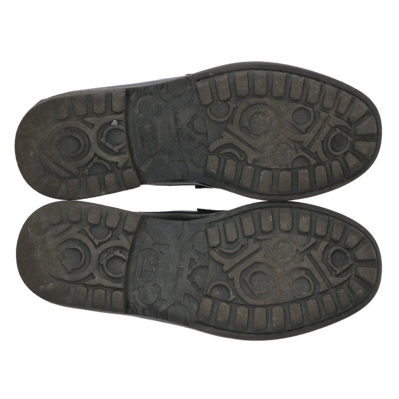Salvatore Ferragamo Leather Loafers Black Size 8.5