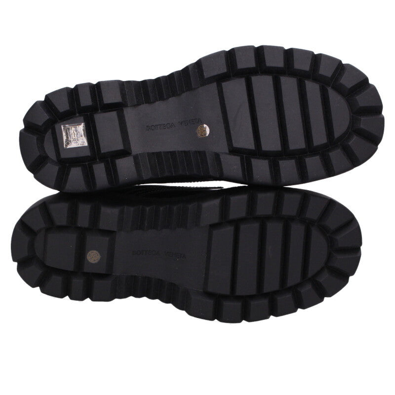 BOTTEGA VENETA High-Top Lace-Up Boots Black Size 8.5