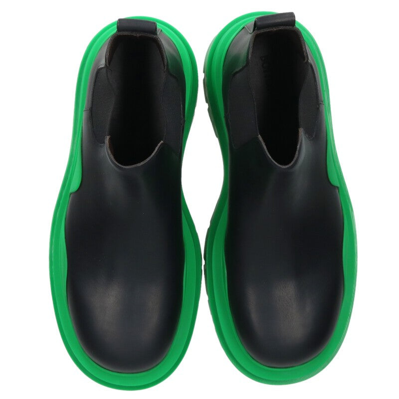 BOTTEGA VENETA Tire Ankle Chelsea Boots Black Size 10.5