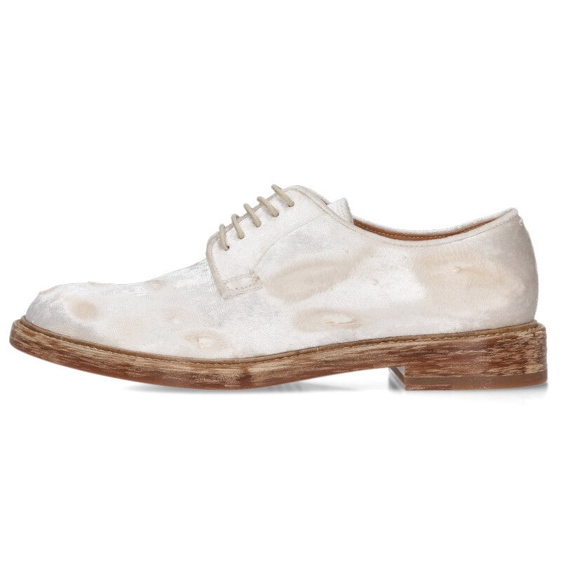 Maison Margiela Distressed Velour Shoes White Size 6.5