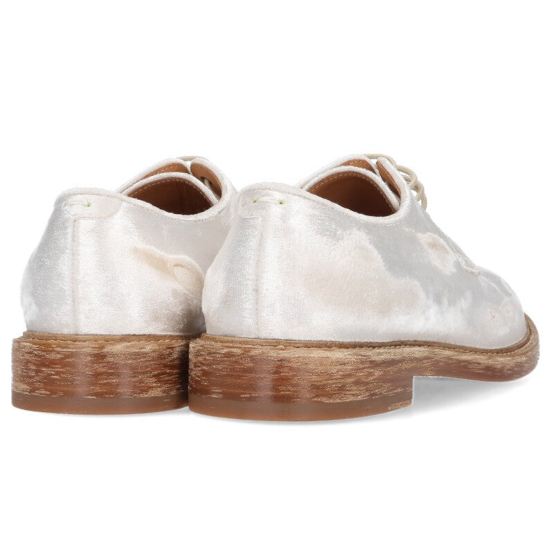 Maison Margiela Distressed Velour Shoes White Size 6.5