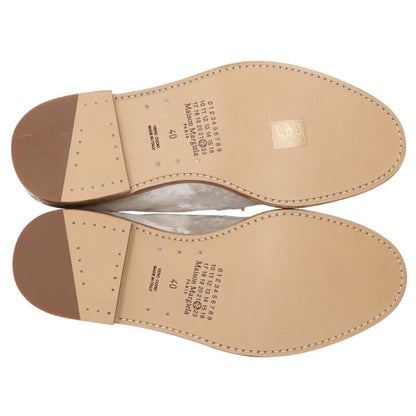 Maison Margiela Distressed Velour Shoes White Size 6.5