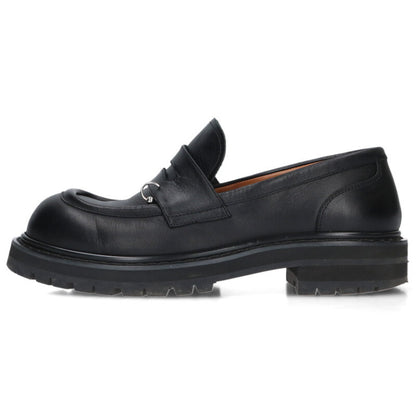 MARNI Square Toe Pierced Leather Loafers Size 6.5