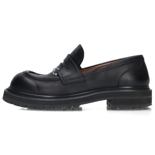 MARNI Square Toe Pierced Leather Loafers Size 6.5