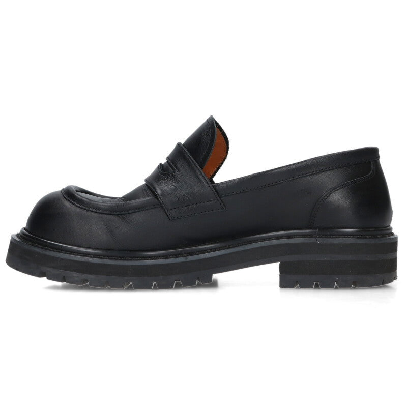 MARNI Square Toe Pierced Leather Loafers Size 6.5